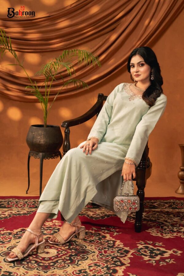 Meher Mint Green Three Piece Ethnic Suit for Women S-XL