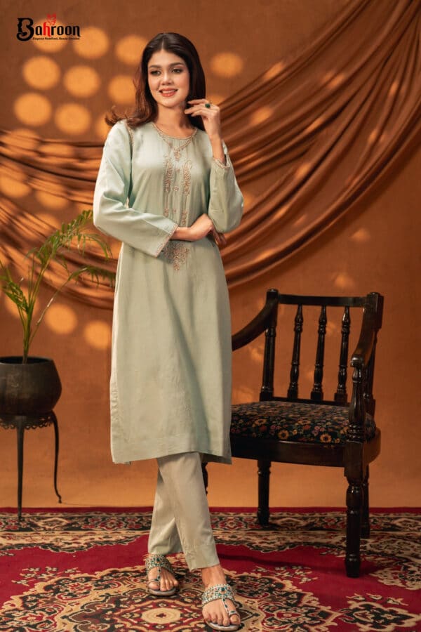Sidra Sage Green Two Piece Ethnic Suit for Women S-XL