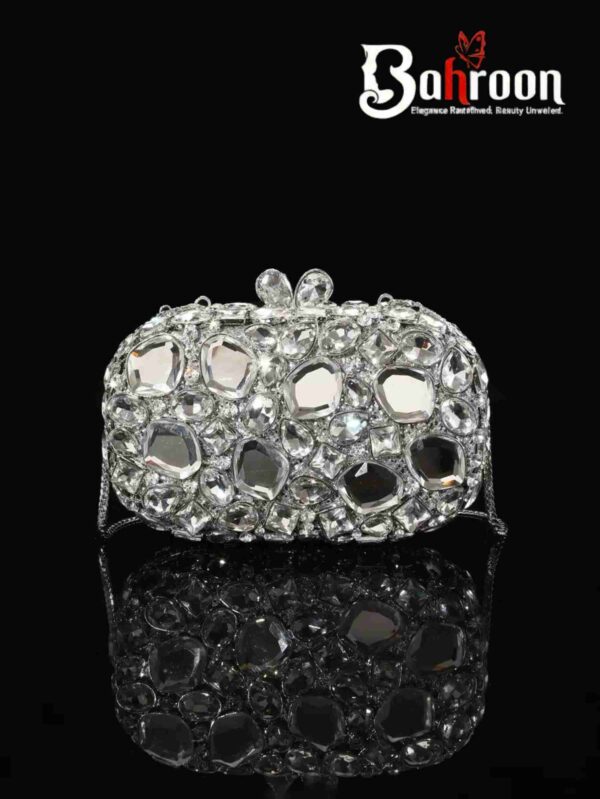 Luxury Hollow-Out Diamond Alloy Handbag