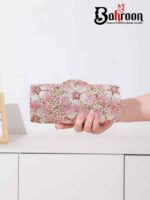 Luxury Pink Diamond Alloy Handbag