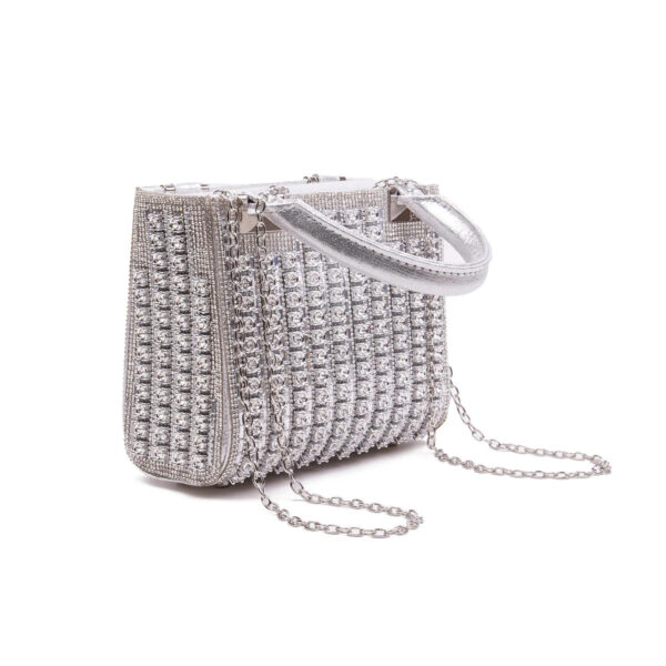Luxury high-end crystal diamond women's evening clutch bag