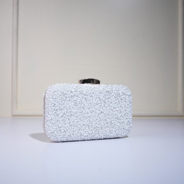 Crystal Embellished Box Evening Clutch Bag
