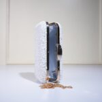 Crystal Embellished Box Evening Clutch Bag