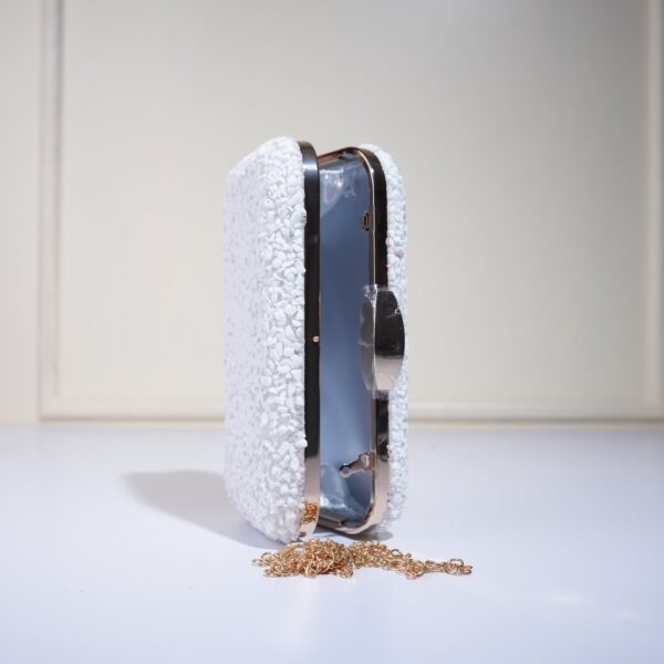 Crystal Embellished Box Evening Clutch Bag
