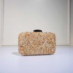 Crystal Embellished Box Evening Clutch Bag