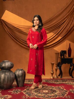 Mahnoor Hand Crafted Three Piece Ethnic Suit for Women