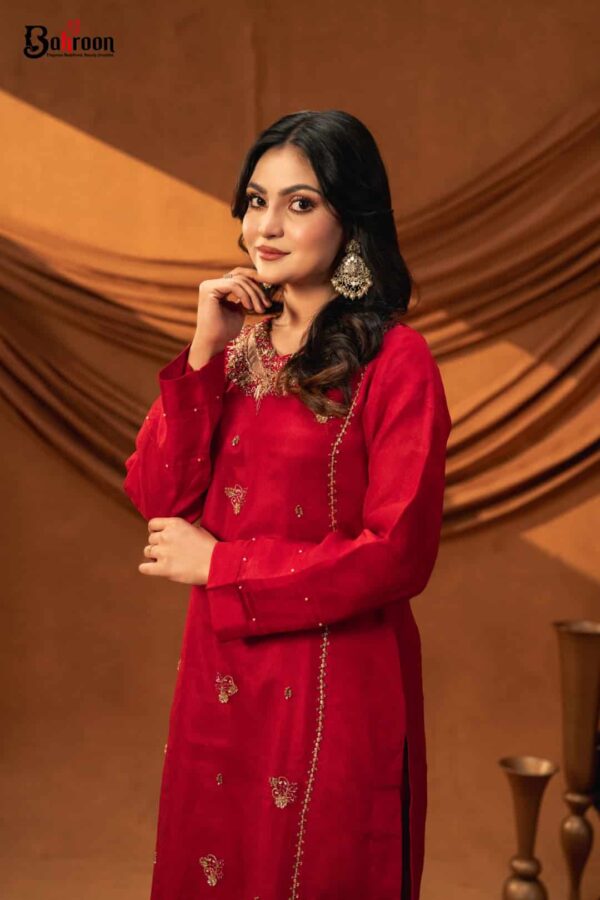 Mahnoor Hand Crafted Three Piece Ethnic Suit for Women
