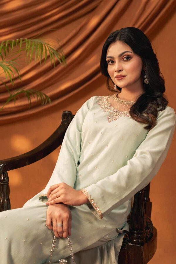 Meher Mint Green Three Piece Ethnic Suit for Women S-XL