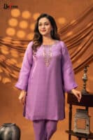 Viorra Lavender Purple Two Piece Ethnic Suit for Women S-XL