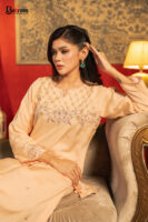 Chandni Hand Crafted Three Piece Ethnic Suit for Women Peach Blush S-XL