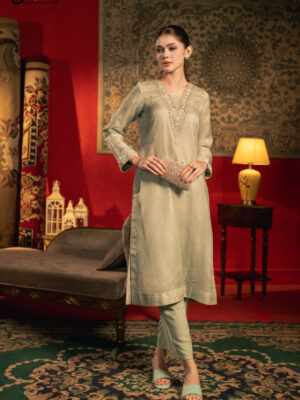Hareem Sage Green Two Piece Ethnic Suit for Women S-XL