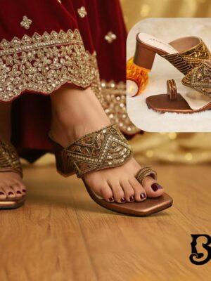 Premium Handcrafted Heel (𝐀𝐦𝐛𝐞𝐫 𝐋𝐨𝐨𝐤)