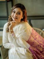Shorno Jori Jamdani Saree - Purple