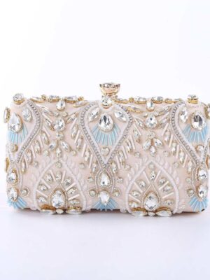 Luxury Beaded Diamond Clutch Bag