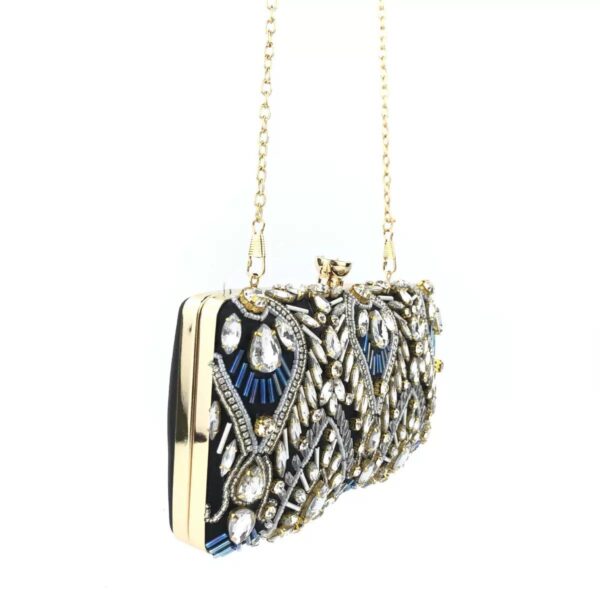 Luxury Beaded Diamond Clutch Bag