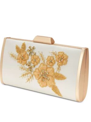 Luxury Embroidered Silk Box Bag