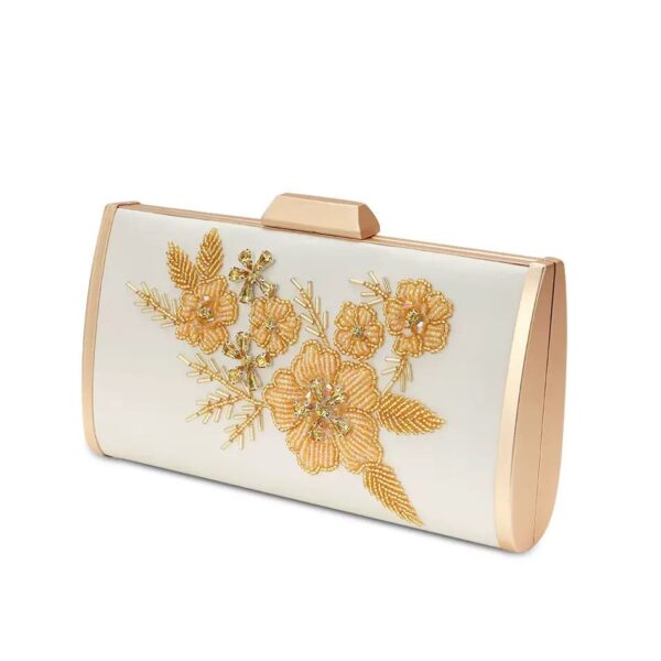 Luxury Embroidered Silk Box Bag
