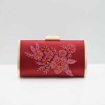 Luxury Embroidered Silk Box Bag