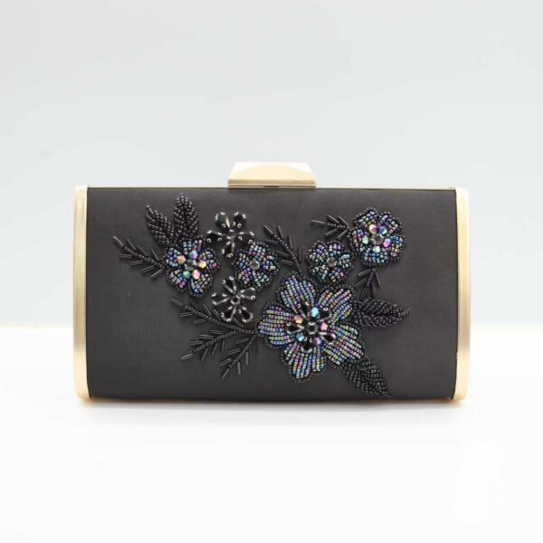 Luxury Embroidered Silk Box Bag