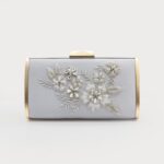 Luxury Embroidered Silk Box Bag