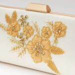 Luxury Embroidered Silk Box Bag