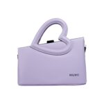 Luxury Heart-Handle Leather Handbag