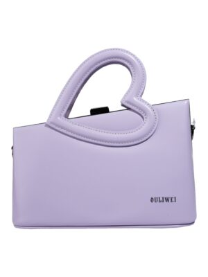 Luxury Heart-Handle Leather Handbag