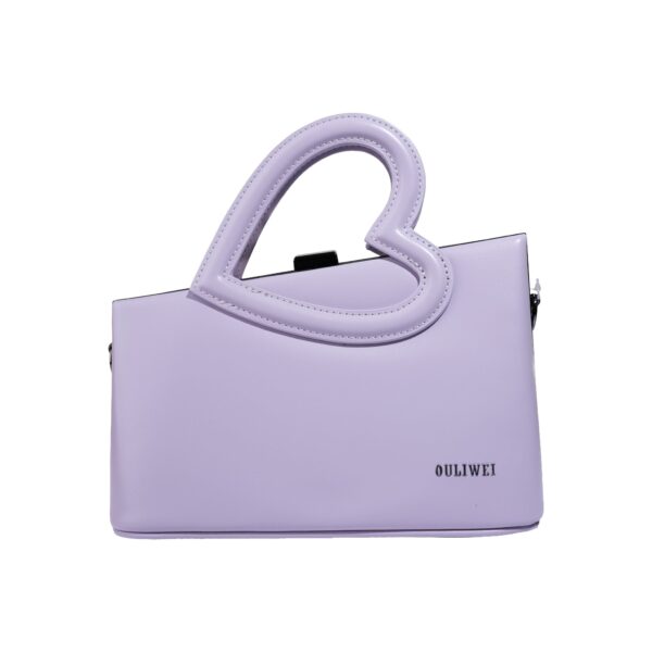Luxury Heart-Handle Leather Handbag