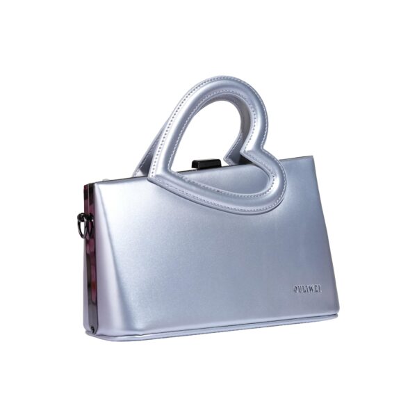 Luxury Heart-Handle Leather Handbag