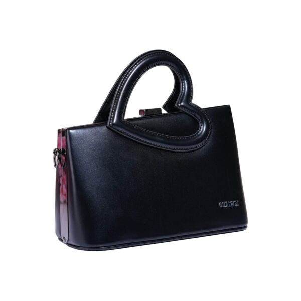 Luxury Heart-Handle Leather Handbag