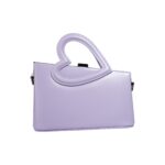 Luxury Heart-Handle Leather Handbag