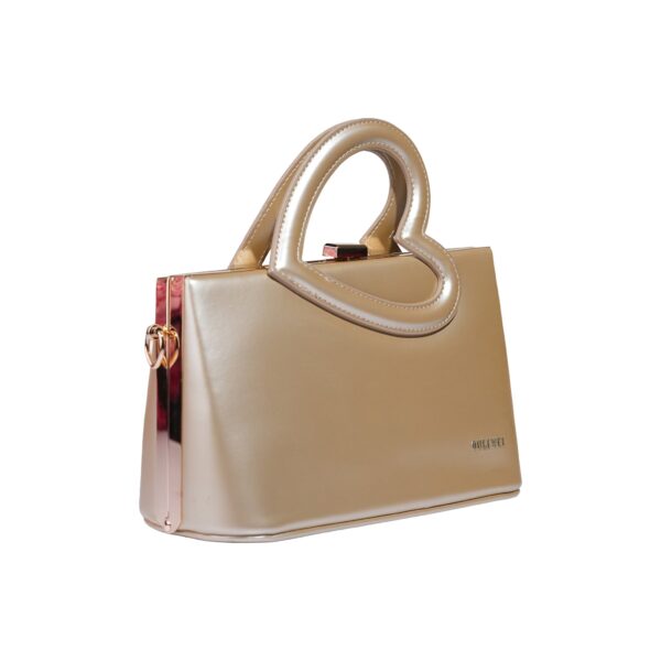 Luxury Heart-Handle Leather Handbag