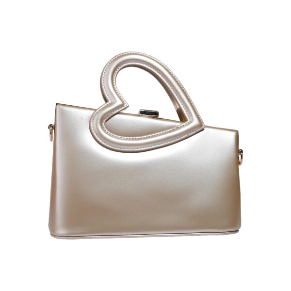 Luxury Heart-Handle Leather Handbag