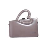 Luxury Heart-Handle Leather Handbag