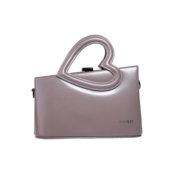 Luxury Heart-Handle Leather Handbag