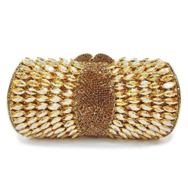 Premuim Hollow-Out Diamond Alloy Handbag