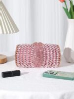 Premuim Hollow-Out Diamond Alloy Handbag