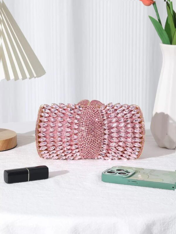 Premuim Hollow-Out Diamond Alloy Handbag