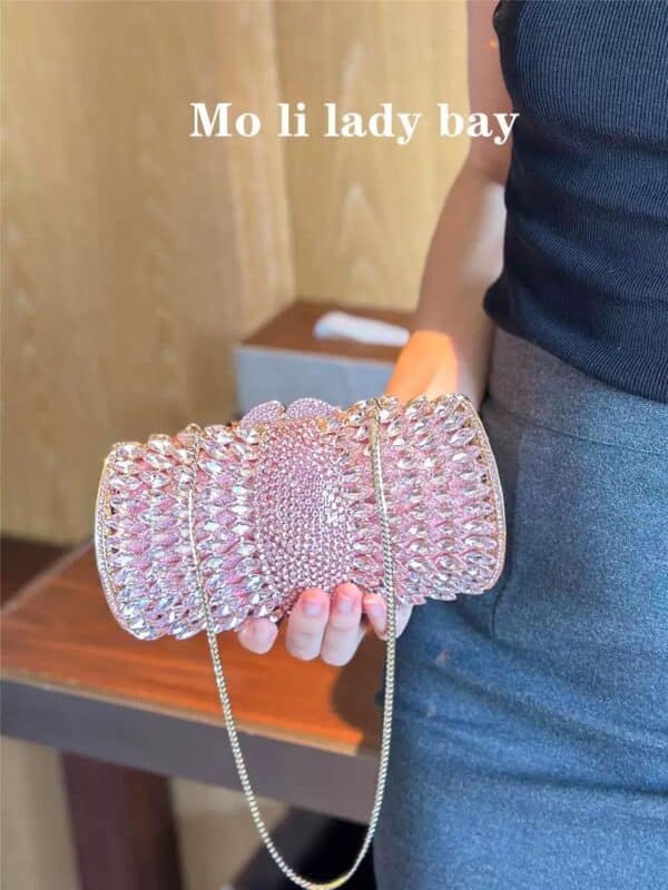 Premuim Hollow-Out Diamond Alloy Handbag