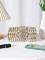 Premuim Hollow-Out Diamond Alloy Handbag