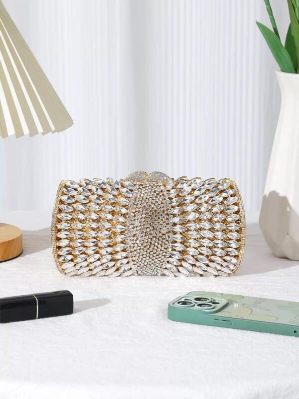 Premuim Hollow-Out Diamond Alloy Handbag