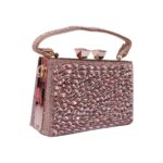 Sparkling Silver Glitter Evening Clutch