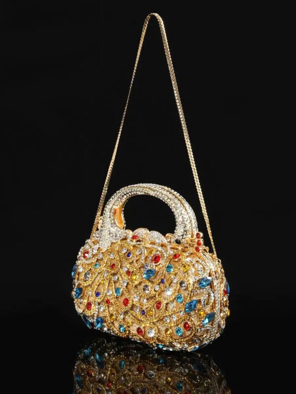 Luxury Seven-Color Golden Diamond Handbag