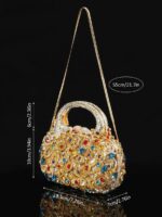 Luxury Seven-Color Golden Diamond Handbag