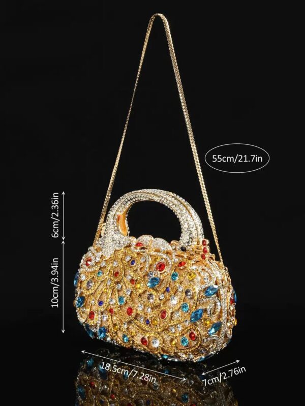 Luxury Seven-Color Golden Diamond Handbag