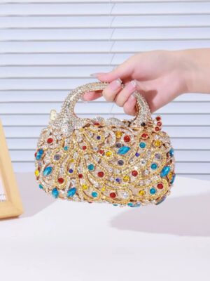 Luxury Seven-Color Golden Diamond Handbag