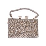 Sparkling Silver Glitter Evening Clutch