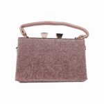 Sparkling Silver Glitter Evening Clutch