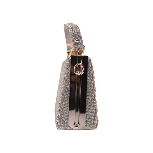Sparkling Silver Glitter Evening Clutch