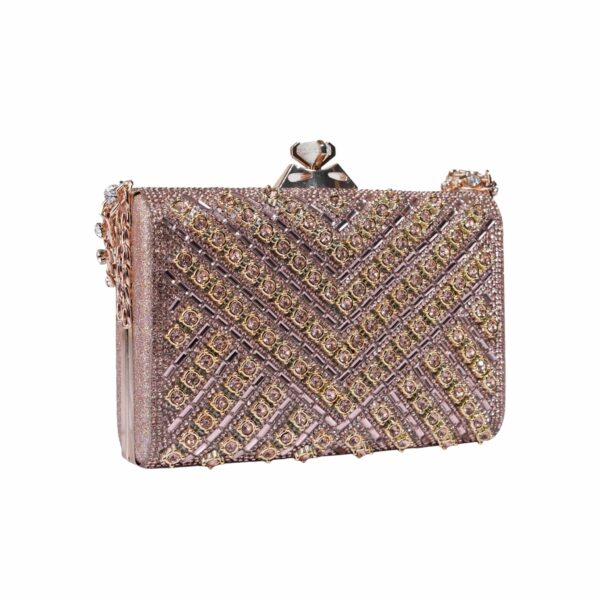 Premium Sparkly Rhinestone Overlay Evening Clutch Bag